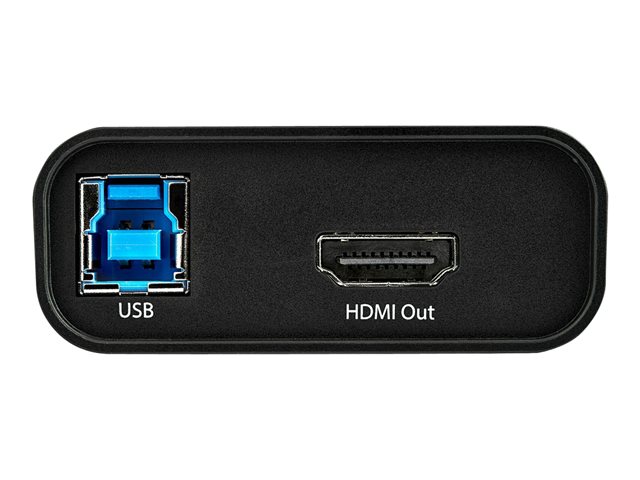 StarTech.com HDMI to USB C Video Capture Device 1080p 60fps, UVC, External USB 3.0 Type-C Capture/Live Streaming, HDMI Audio/Video Recorder Adapter, USB-C/USB-A/Thunderbolt 3 Compatible - HDMI Video Capture (UVCHDCAP) - Video capture adapter - USB 3.0 - silver, black - TAA Compliant