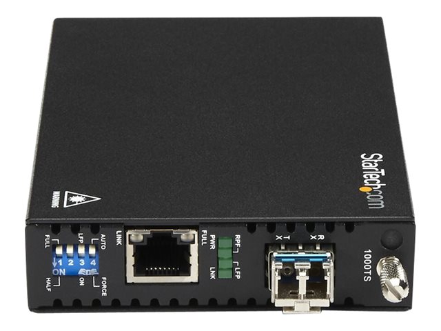 StarTech.com Singlemode (SM) LC Fiber Media Converter for 1Gbe Network - 20km - Gigabit Ethernet - 1310nm - with SFP Transceiver (ET91000SM20) - Fibre media converter - 1GbE - 1000Base-LX, 1000Base-T - RJ-45 / LC single-mode - up to 20 km - 1310 nm - for P/N: SVA12M2NEUA, SVA12M5NA