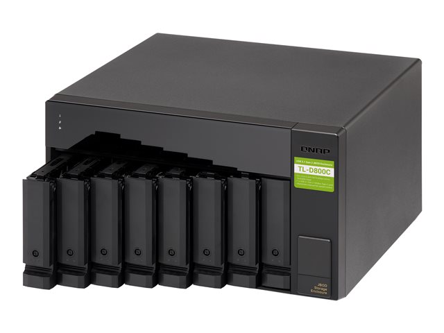 QNAP TL-D800C - Hard drive array - 8 bays (SATA-600) - USB 3.2 Gen 2 (external)