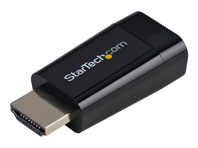StarTech.com Compact HDMI to VGA Adapter Converter - Ideal for Chromebooks Ultrabooks & Laptops - 1920x1200/1080p - Adapter - HDMI male to HD-15 (VGA) female - 4.5 cm - black - active - for P/N: DKT30CSDHPD3, SV211HDUC, SV221HUC4K
