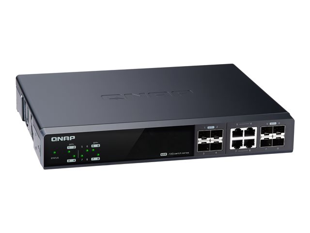 QNAP QSW-M804-4C - Switch - Managed - 4 x 10 Gigabit SFP+ + 4 x combo 10 Gigabit SFP+/RJ-45 - desktop, rack-mountable