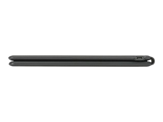 ANTIMICROBIAL ULTRA-COMPACT FOLDING ERGONOMIC BLUETOOTH(R) KEYBOARD (UK)