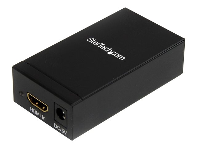 StarTech.com Active HDMI to DisplayPort Converter - 1920 x 1200 - EDID Support - HDMI or DVI to DP Converter (HDMI2DP) - Video converter - HDMI - DisplayPort - black - for P/N: SVA5M3NEUA