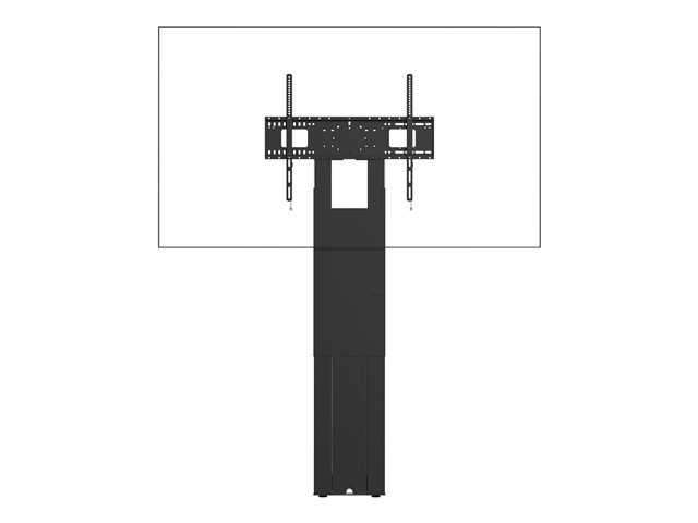 Display floor stand wall fixed - heavy duty - fits displays up to 100\" with VESA sizes up to 800 x 600 - fixes to wall, transfers load to floor - swl 95 kg - height adjustable at time of installation only - height to centre of screen 1117 to 1917 mm - supports portrait or landscape style - black