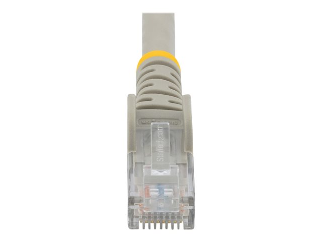 StarTech.com 2m CAT6 Ethernet Cable, 10 Gigabit Snagless RJ45 650MHz 100W PoE Patch Cord, CAT 6 10GbE UTP Network Cable w/Strain Relief, Grey, Fluke Tested/Wiring is UL Certified/TIA - Category 6 - 24AWG (N6PATC2MGR) - Patch cable - RJ-45 (M) to RJ-45 (M) - 2 m - UTP - CAT 6 - snagless - grey