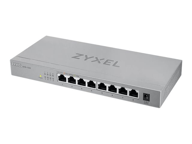 Zyxel MG-108 - Switch - unmanaged - 8 x 100/1000/2.5G Base-T - desktop