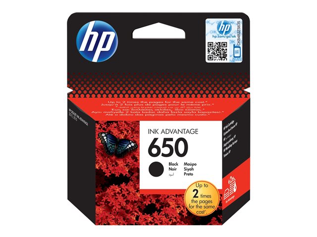 HP 650 BLACK ORIGINAL INK ADVANTAGE CART