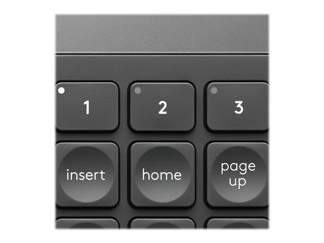 Logitech Craft Advanced with Creative Input Dial - Keyboard - backlit - Bluetooth, 2.4 GHz - Swiss