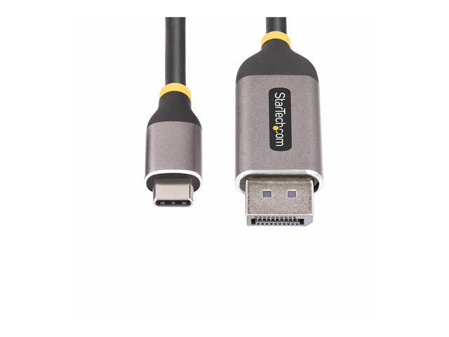 StarTech.com 10ft (3m) USB-C to DisplayPort Adapter Cable, 8K 60Hz - Adapter cable - 24 pin USB-C (M) to DisplayPort (M) latched - USB4 / Thunderbolt 3 / Thunderbolt 4 / DisplayPort 1.4 - 3 m - 8K60Hz support, 4K144Hz support - black, grey