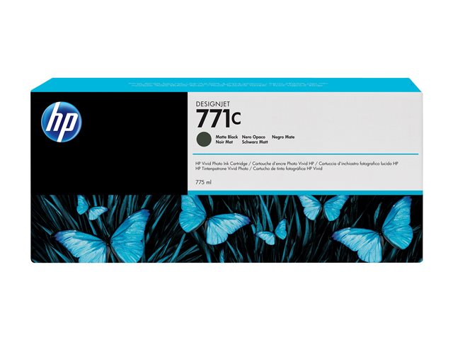 HP 771C - 775 ml - matte black - original - ink cartridge - for DesignJet Z6200, Z6600, Z6610, Z6800, Z6810