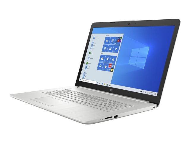 HP 17-by3060nb - Core i3 1005G1 / 1.2 GHz - Win 10 Home 64-bit - 8 GB RAM - 256 GB SSD NVMe - 17.3\" IPS 1920 x 1080 (Full HD) - UHD Graphics - Bluetooth, Wi-Fi - natural silver, IMR cover and keyboard frame finish with vertical brushing pattern, pain