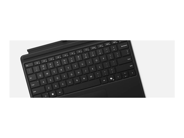 Microsoft Surface Pro Keyboard - Keyboard - with accelerometer, trackpad, Surface Slim Pen 2 storage and charging tray - backlit - black - commercial