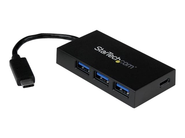 StarTech.com 4-Port USB 3.0 Hub - Powered USB 3.1 Gen 1 Hub - USB-C to 1x USB-C and 3x USB-A Adapter - USB-C Port Expander (HB30C3A1CFB) - Hub - 4 x SuperSpeed USB 3.0 - desktop - for P/N: CFASTRWU3C, SDMSDRWU3AC, TB3DK2DPPD, TB3DK2DPPDUE, TB3DKDPMAW, TB3DKDPMAWUE