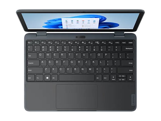 Lenovo 300w Yoga Gen 4 82VM - Flip design - Intel N-series - N100 / up to 3.4 GHz - Win 11 Pro National Academic - UHD Graphics - 4 GB RAM - 128 GB SSD NVMe - 11.6\" IPS touchscreen 1366 x 768 (HD) - Wi-Fi 6 - slate grey - kbd: Belgium