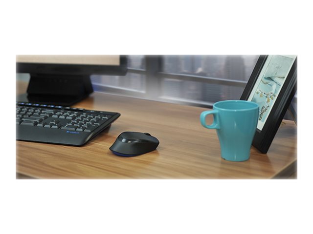 Logitech Wireless Combo MK345 - Keyboard and mouse set - wireless - 2.4 GHz - French - black, blue