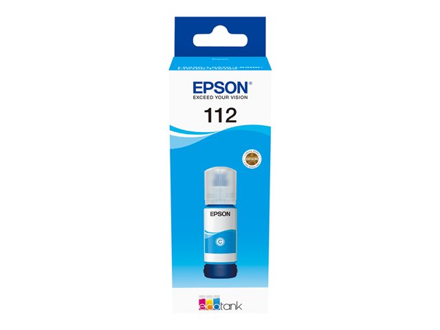Epson EcoTank 112 - 70 ml - cyan - original - ink refill - for EcoTank L11160, L15150, L15160, L6460, L6490, L6550, L6570, L6580, EcoTank Pro L15180