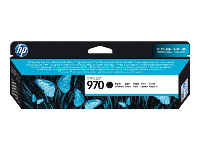 HP 970 - Black - original - ink cartridge - for Officejet Pro X451dn, X451dw, X476dn MFP, X476dw MFP, X551dw, X576dw MFP