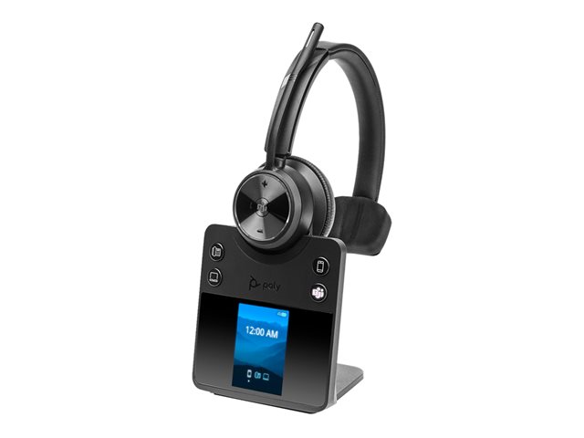 Poly Savi 7410 Office Monaural Microsoft Teams Certified DECT 1880-1900 MHz Headset EMEA - INTL English - Euro plug - Replaces Poly SKU 2-221110-205