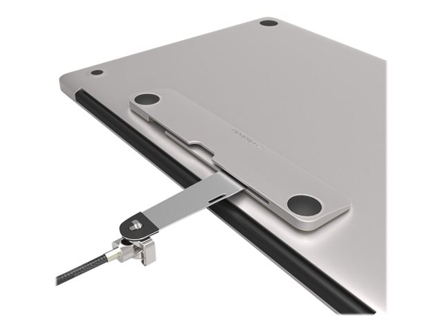 Compulocks Blade Universal Lock Slot Adapter with Keyed Cable Lock - System security kit - silver