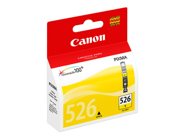 Canon CLI-526Y - 9 ml - yellow - original - ink tank - for PIXMA iP4950, iX6550, MG5250, MG5350, MG6150, MG6250, MG8150, MG8250, MX715, MX885, MX895