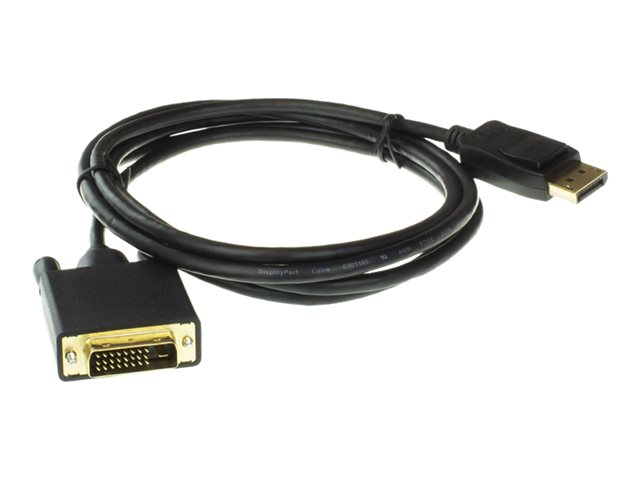 ACT - Adapterkabel - DisplayPort (M) vergrendeling naar DVI-D (M) - DisplayPort 1.1 - 1.8 m - gevormd, duimschroeven, 1920 x 1080 bij 60 Hz-ondersteuning - zwart