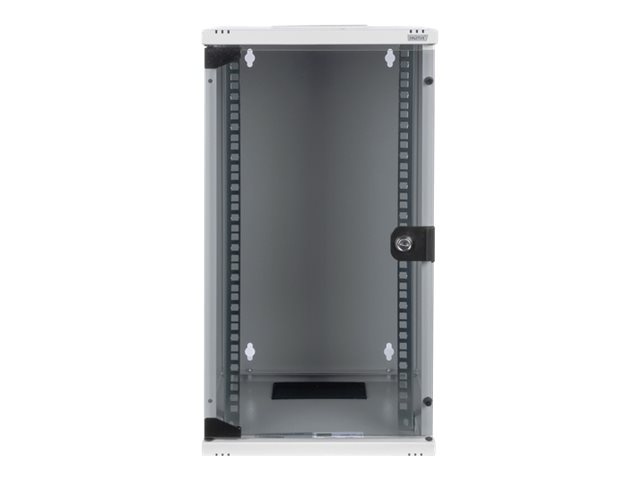 254 MM (10in) 12U WALL MOUNTING CABINET 592X312X300 MM COLOR GREY (RAL 7035)