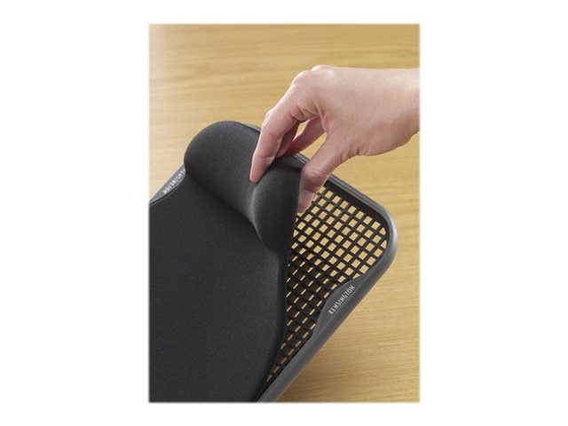 Kensington Sports Contour Gel Mouse Wrist Pad - Mouse pad with wrist pillow - black