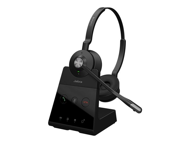 Jabra Engage 65 SE Stereo - Headset - on-ear - DECT - wireless - Zoom Certified, Google Meet Certified, Amazon Chime Certified, Certified for Microsoft Teams Open Office, Works With Chromebook Certified, UC certified