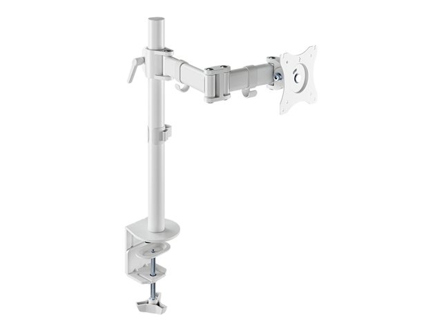 Neomounts NM-D135 - Mounting kit - full-motion - for LCD display - white - screen size: 10\"-30\" - clamp mountable, grommet, desk-mountable