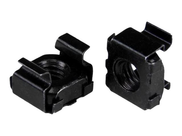 StarTech.com M5 Cage Nuts - 50 Pack, Black - M5 Mounting Cage Nuts for Server Rack & Cabinet (CABCAGENUTSB) - Cage nuts - black (pack of 50) - for P/N: RACK-18U-20-WALL-OA, RACK-21U-20-WALL-OA, RACK-24U-20-WALL-OA, RK12OD2, RK3236BKF