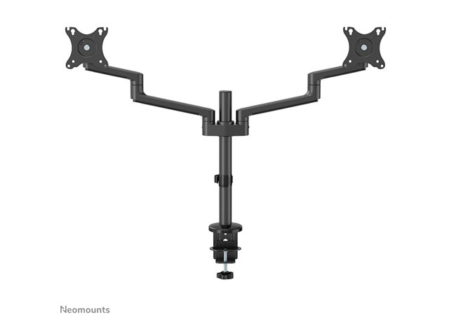 Neomounts DS60-425BL2 - Mounting kit (articulating arm) - full-motion - for 2 monitors - steel - black - screen size: 17\"-27\" - desk-mountable
