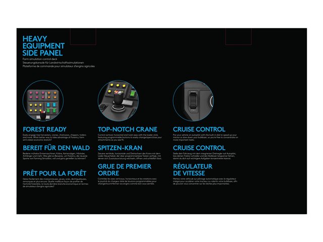 Logitech Heavy Equipment Side Panel - Flight simulator controller - wired - for PC