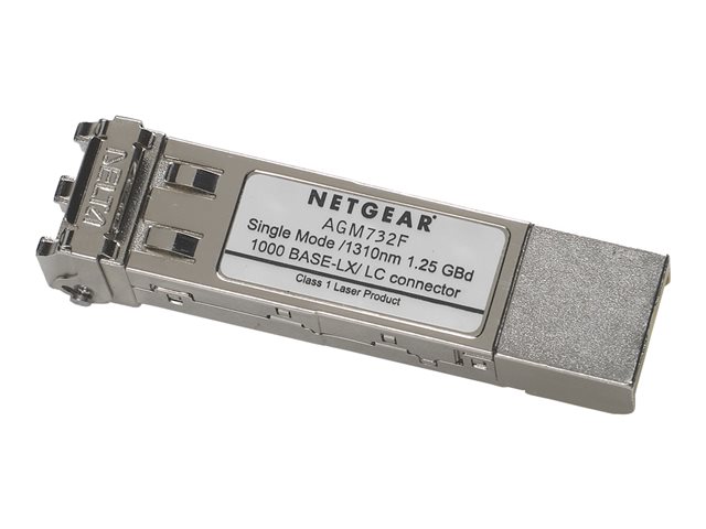 NETGEAR ProSafe AGM732F - SFP (mini-GBIC) transceiver module - 1GbE - 1000Base-LX - LC single-mode - up to 10 km - for NETGEAR GSM7224, M4300-28G-PoE+
