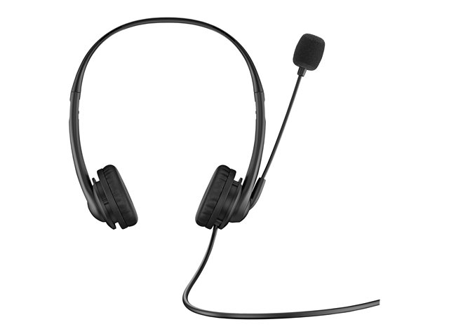 HP G2 - Headset - on-ear - wired - USB - shadow black - for HP 245 G9, 256 G8, 25X G9, 34, 470 G9, EliteBook 1040 G9, 65X G9, ProBook 44X G9, 45X G9