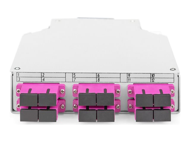 Fiber DIN Rail Box Preassembled MM OM4 6