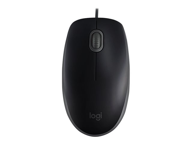 Logitech B110 Silent - Mouse - right and left-handed - optical - 3 buttons - wired - USB
