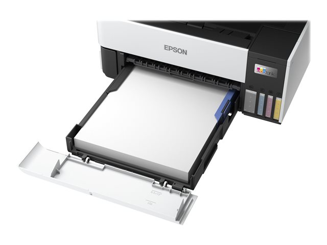 Epson EcoTank ET-5150 - Multifunction printer - colour - ink-jet - A4/Legal (media) - up to 17.5 ppm (printing) - 250 sheets - USB, LAN, Wi-Fi