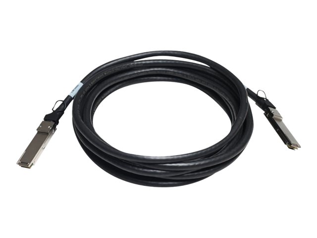 HPE X240 Direct Attach Copper Cable - Network cable - QSFP+ to QSFP+ - 5 m - for Apollo 4200, 4200 Gen10, Edgeline e920, FlexFabric 12900E 36, 12XXX, ProLiant e910t 2U