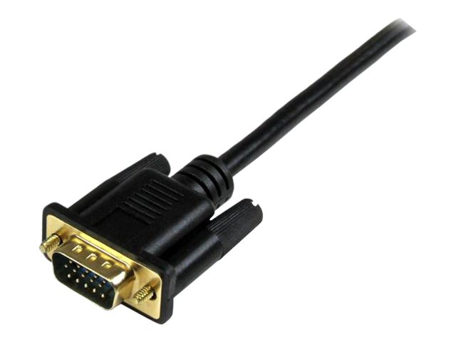 StarTech.com HDMI to VGA Cable - 10 ft / 3m - 1080p - 1920 x 1200 - Active HDMI Cable - Monitor Cable - Computer Cable (HD2VGAMM10) - Adapter cable - HDMI, Micro-USB Type B (power only) to HD-15 (VGA) male - 3 m - black - active, 1920 x 1200 (WUXGA) support