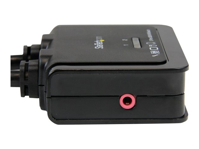 StarTech.com 2 Port USB HDMI Cable KVM Switch with Audio and Remote Switch - USB Powered KVM with HDMI - Dual Port HDMI KVM Switch (SV211HDUA) - KVM / audio switch - 2 x KVM / audio - 1 local user - desktop