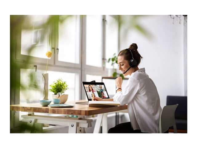 Jabra Evolve2 50 MS Stereo - Headset - on-ear - wireless, wired - active noise cancelling - USB-C, USB-A - Certified for Microsoft Teams