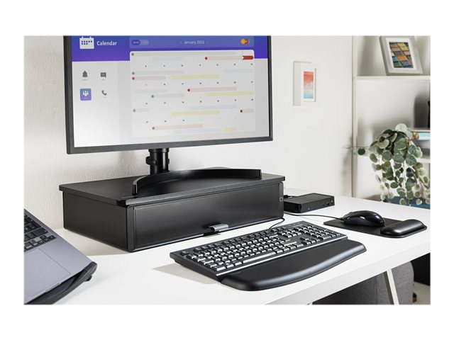 Kensington UVStand Monitor Stand with UV Sanitization Compartment - Monitor stand with drawer
