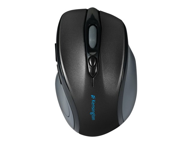 Kensington Pro Fit Mid-Size - Mouse - right-handed - optical - 6 buttons - wireless - 2.4 GHz - USB wireless receiver - black