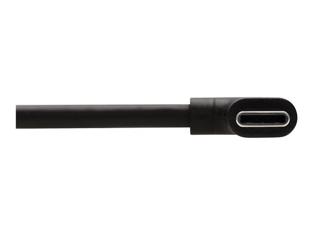 USB-C Cable M/M USB 2.0 Thunderbolt 3 100W PD Charging Right-Angle Plug Black 2m 6.6 ft.