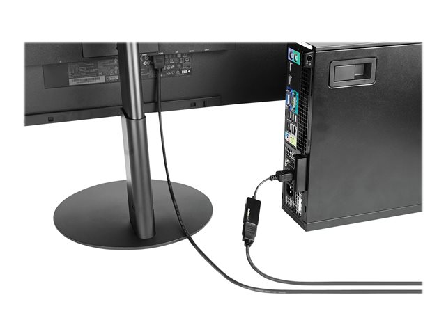 StarTech.com DisplayPort to HDMI Adapter - DP to HDMI - 4K 60Hz (DP2HD4K60S) - Video converter - DisplayPort - HDMI - for P/N: DK30C2DAGPD, TB32DP14, TB32DP2T, TB3DK2DHV, TB3DK2DHVUE