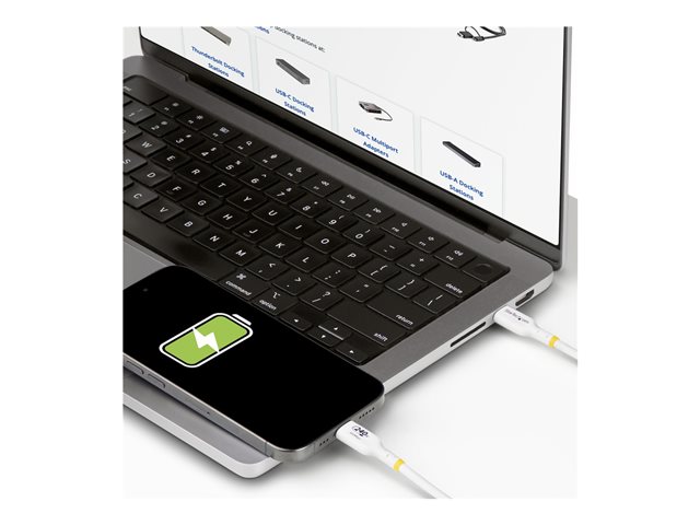 StarTech.com 3m USB C Charging Cable, USB-IF Certified USB-C Cable, 240W - USB cable - 24 pin USB-C (M) to 24 pin USB-C (M) - USB 2.0 - 48 V - 5 A - 3 m - USB Power Delivery (240W), extended power range (EPR), Power Delivery 3.1 support, halogen-free
