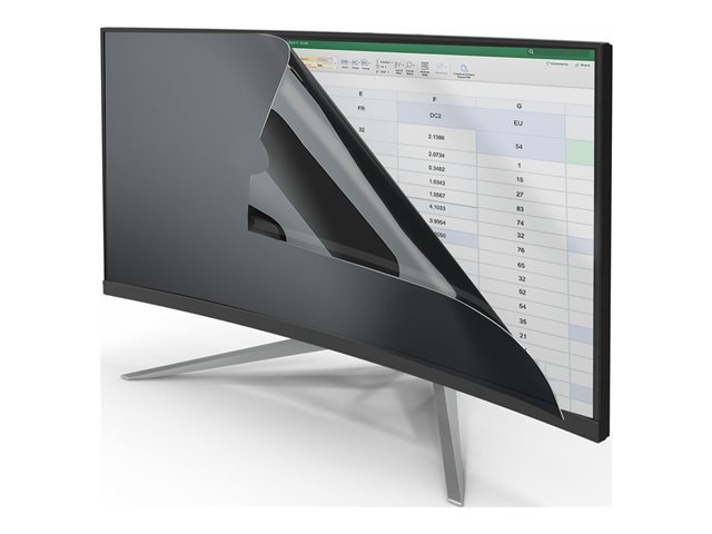 StarTech.com Monitor Privacy Screen for 34 inch Ultrawide Display, 21:9 Widescreen Computer Screen Security Filter, Blue Light Reducing (PRIVSCNMON34W) - Display privacy filter - 34\" wide - transparent
