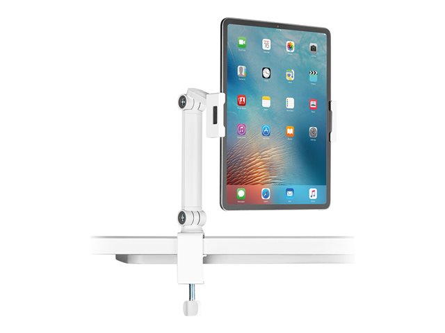 Neomounts ds15-545wh1 - Mounting kit (desk mount) - full-motion adjustable arm - for tablet - steel - white - screen size: 4.7\"-12.9\" - clamp mountable