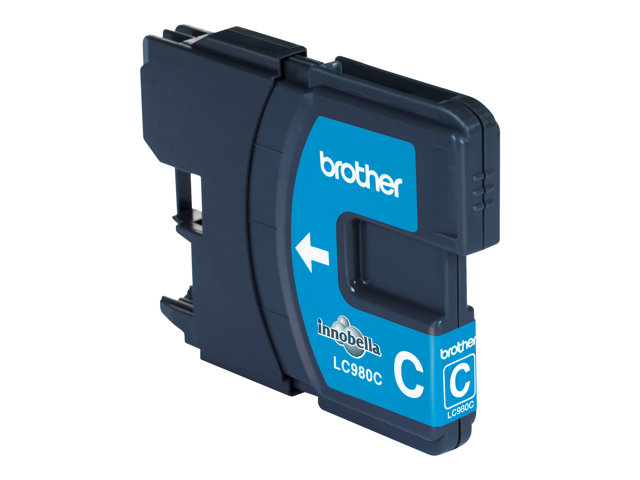 Brother LC980C - Cyan - original - ink cartridge - for Brother DCP-145, 163, 167, 193, 195, 197, 365, 373, 375, 377, MFC-250, 255, 290, 295, 297