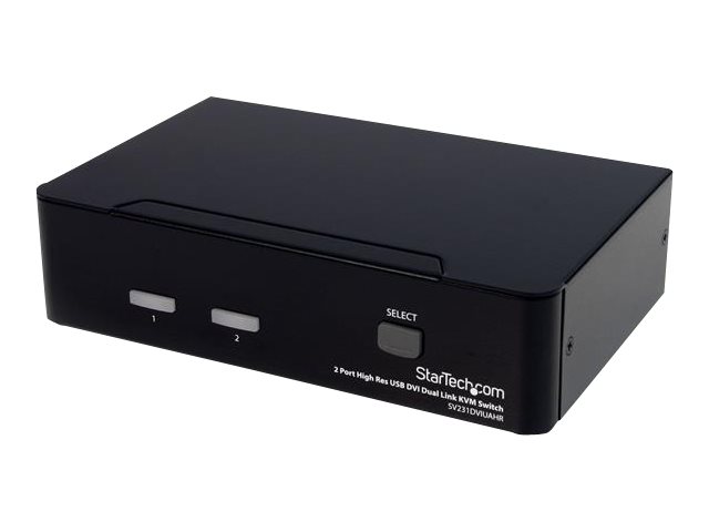 StarTech.com 2 Port DVI KVM Switch - USB DVI Dual Link - Hot-key & Audio Support - 2560x1600 @ 60Hz KVM Switch - KVM Video Switch (SV231DVIUAHR) - KVM / audio / USB switch - 2 x KVM / audio / USB - 1 local user - desktop - for P/N: IM12D1500P, SVA12M